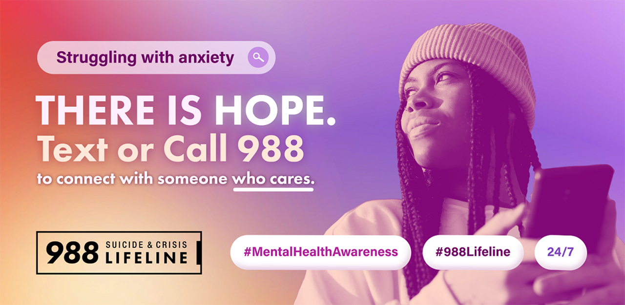 Need help? Call or Text 988 any time of the day.